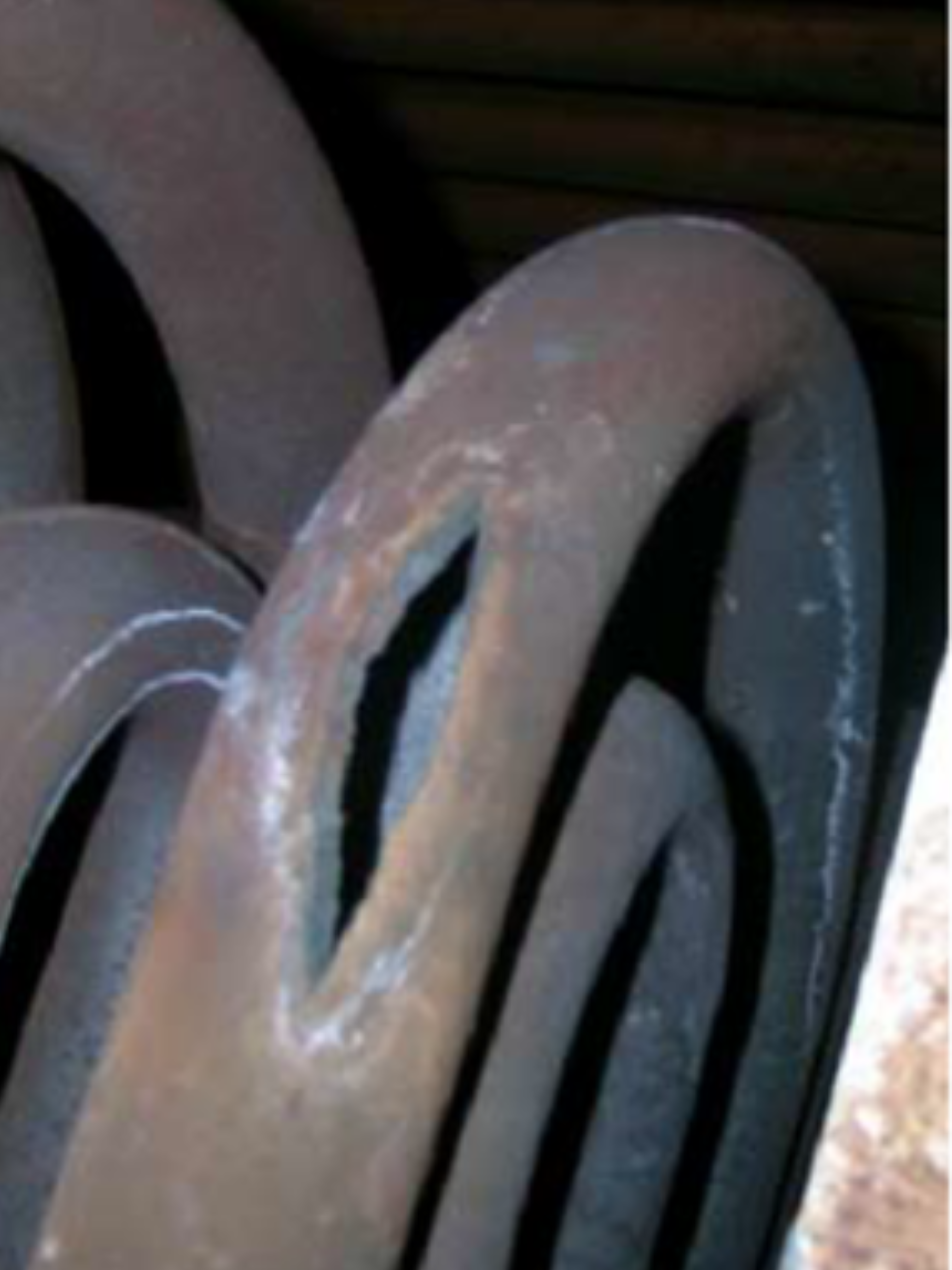 High-temperature tubes showing creep deformation, localised bulging and rupture after prolonged service.