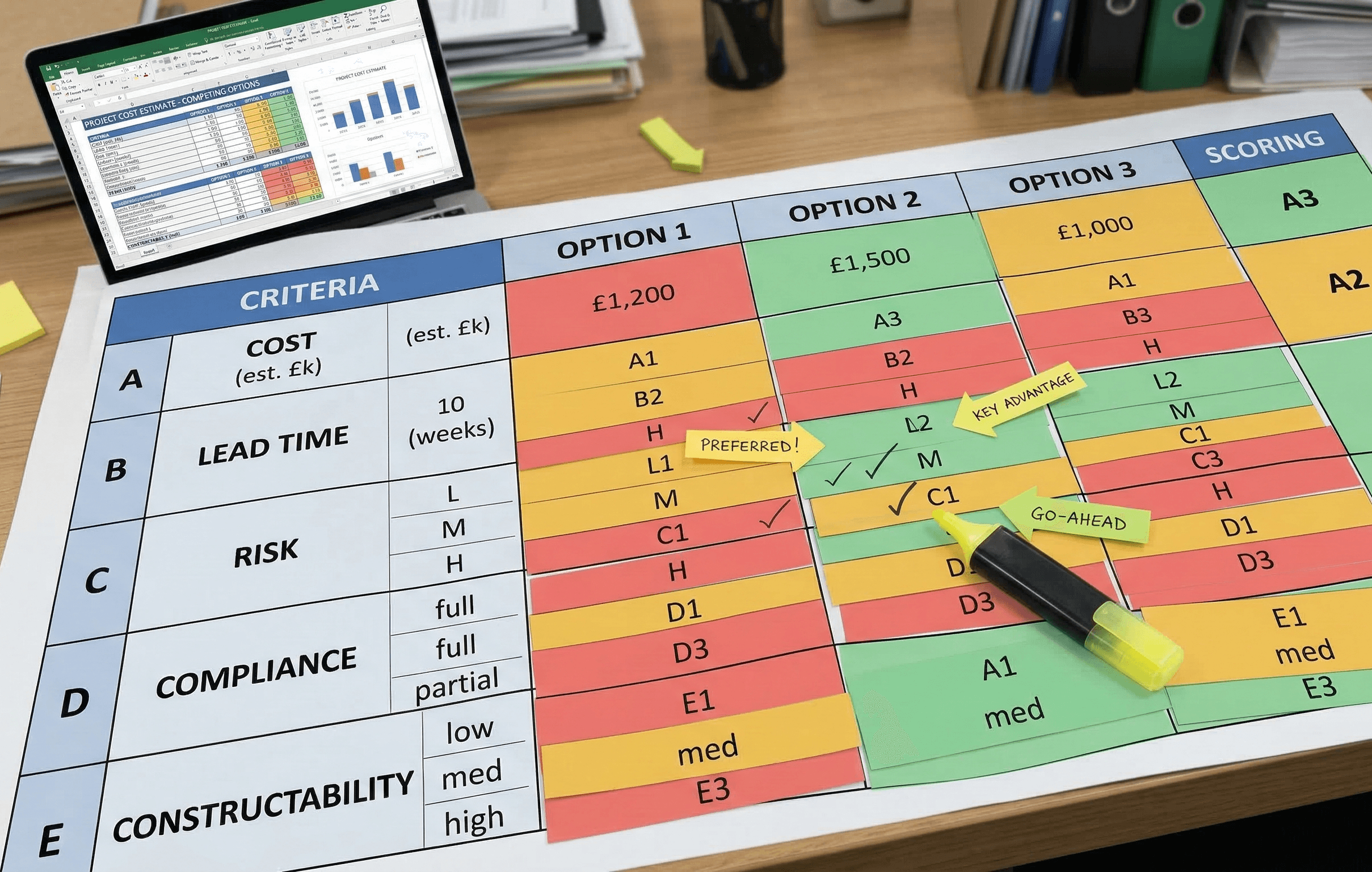 Options & trade off matrix